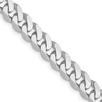 Leslie's 14k White Gold 5.75mm Flat Beveled Curb Chain