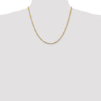 Leslie's 14k 3mm Concave Open Figaro Chain - Image 4