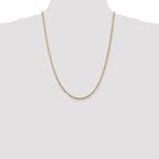 Leslie's 14k 3mm Concave Open Figaro Chain - Image 4
