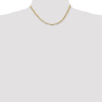 Leslie's 14k 4mm Concave Open Figaro Chain - Image 4