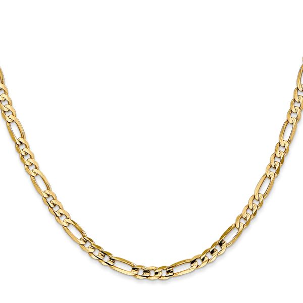 Leslie's 14k 4mm Concave Open Figaro Chain - Image 2
