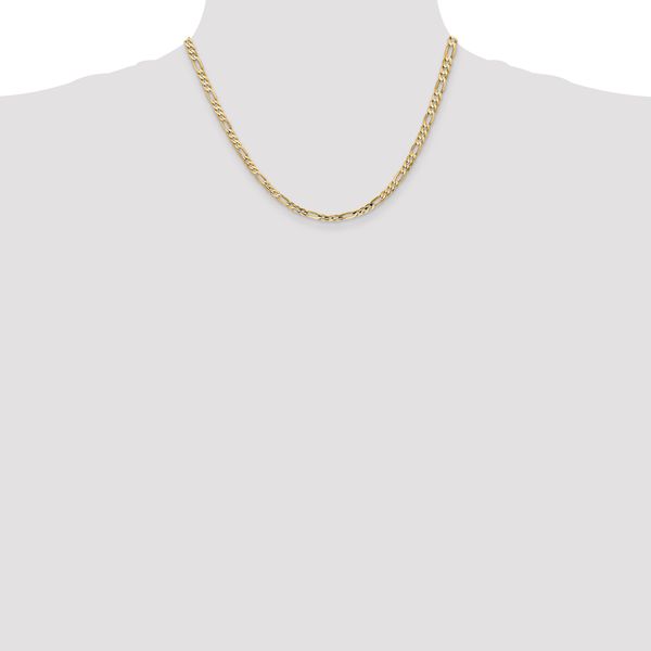 Leslie's 14k 4mm Concave Open Figaro Chain - Image 4