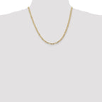 Leslie's 14k 4mm Concave Open Figaro Chain - Image 4