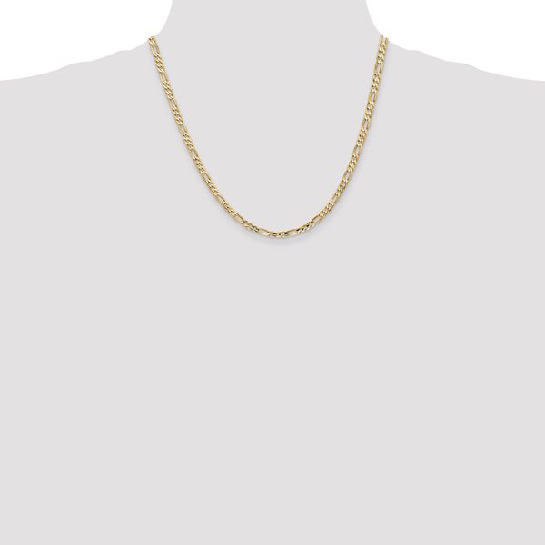 Leslie's 14k 4mm Concave Open Figaro Chain - Image 4