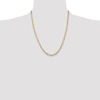 Leslie's 14k 4mm Concave Open Figaro Chain - Image 4