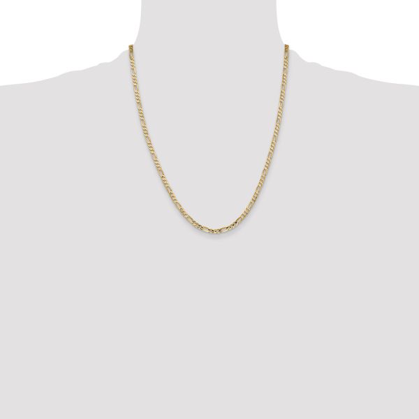 Leslie's 14k 4mm Concave Open Figaro Chain - Image 4