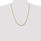 Leslie's 14k 4mm Concave Open Figaro Chain - Image 4