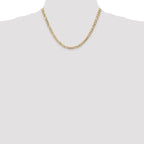 Leslie's 14k 4.5mm Concave Open Figaro Chain - Image 4
