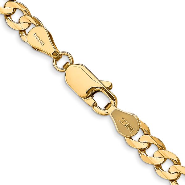 Leslie's 14k 4.5mm Concave Open Figaro Chain - Image 3