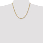 Leslie's 14k 4.5mm Concave Open Figaro Chain - Image 4