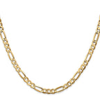 Leslie's 14k 4.5mm Concave Open Figaro Chain - Image 2