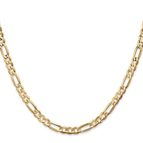 Leslie's 14k 4.5mm Concave Open Figaro Chain - Image 2