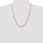 Leslie's 14k 4.5mm Concave Open Figaro Chain - Image 4