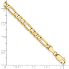Leslie's 14k 4.5mm Concave Open Figaro Chain - Image 2