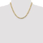 Leslie's 14k 5.5mm Concave Open Figaro Chain - Image 4