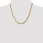 Leslie's 14k 5.5mm Concave Open Figaro Chain - Image 4