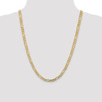 Leslie's 14k 5.5mm Concave Open Figaro Chain - Image 4