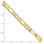 Leslie's 14k 5.5mm Concave Open Figaro Chain - Image 2