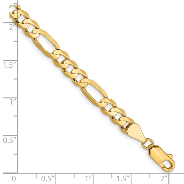 Leslie's 14k 5.5mm Concave Open Figaro Chain - Image 2