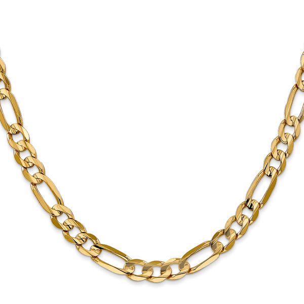 Leslie's 14k 6mm Concave Open Figaro Chain - Image 2