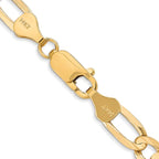 Leslie's 14k 6mm Concave Open Figaro Chain - Image 3