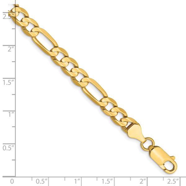 Leslie's 14k 6mm Concave Open Figaro Chain - Image 2