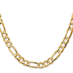 Leslie's 14k 6.75mm Concave Open Figaro Chain - Image 2