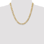 Leslie's 14k 6.75mm Concave Open Figaro Chain - Image 4