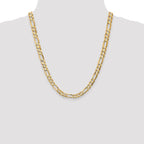 Leslie's 14k 6.75mm Concave Open Figaro Chain - Image 4