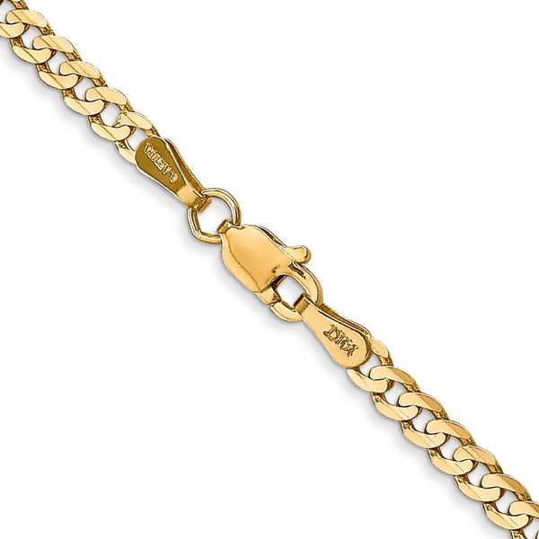 Leslie's 14k 3mm Open Concave Curb Chain - Image 3