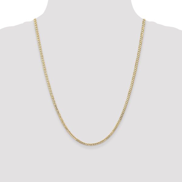Leslie's 14k 3mm Open Concave Curb Chain - Image 4