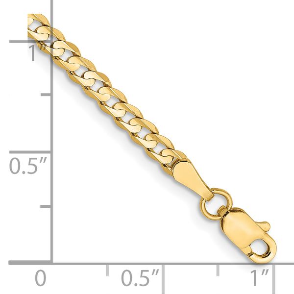Leslie's 14k 3mm Open Concave Curb Chain - Image 2