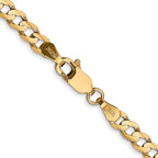 Leslie's 14k 3.8mm Open Concave Curb Chain - Image 3