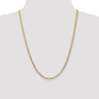 Leslie's 14k 3.8mm Open Concave Curb Chain - Image 4