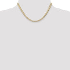 Leslie's 14k 4.5mm Open Concave Curb Chain - Image 4