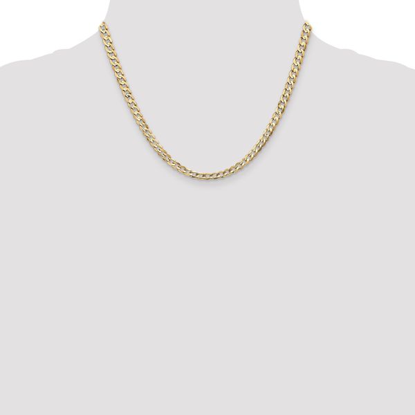 Leslie's 14k 4.5mm Open Concave Curb Chain - Image 4