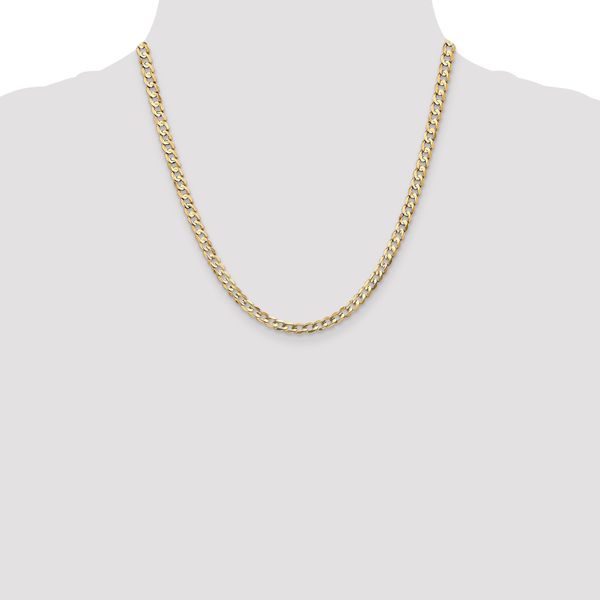 Leslie's 14k 4.5mm Open Concave Curb Chain - Image 4