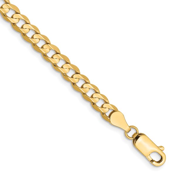 Leslie's 14k 4.5mm Open Concave Curb Chain
