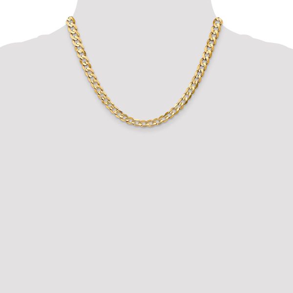 Leslie's 14k 6.75mm Open Concave Curb Chain - Image 4