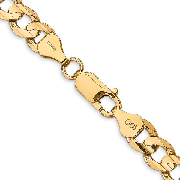 Leslie's 14k 6.75mm Open Concave Curb Chain - Image 3