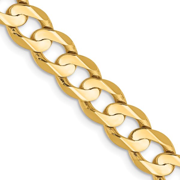 Leslie's 14k 6.75mm Open Concave Curb Chain