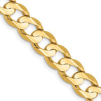 Leslie's 14k 6.75mm Open Concave Curb Chain