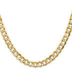 Leslie's 14k 6.75mm Open Concave Curb Chain - Image 2