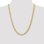 Leslie's 14k 6.75mm Open Concave Curb Chain - Image 4