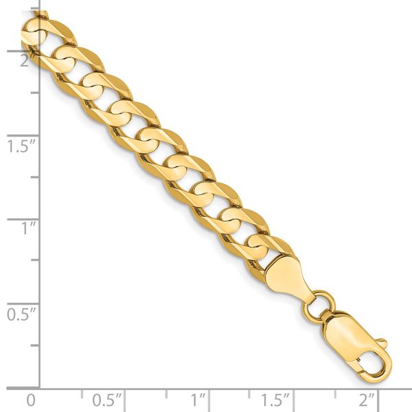 Leslie's 14k 6.75mm Open Concave Curb Chain - Image 2