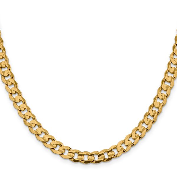Leslie's 14k 7.5mm Open Concave Curb Chain - Image 2