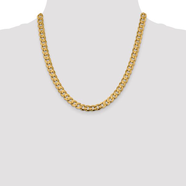 Leslie's 14k 7.5mm Open Concave Curb Chain - Image 4