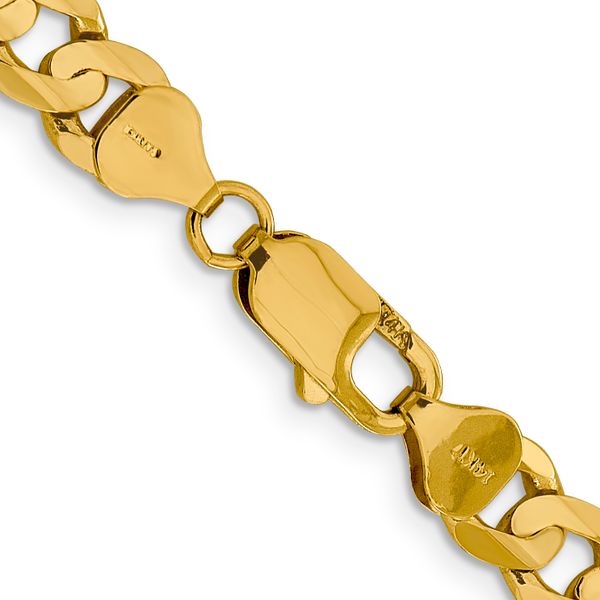 Leslie's 14k 7.5mm Open Concave Curb Chain - Image 3