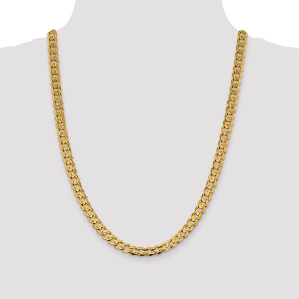 Leslie's 14k 7.5mm Open Concave Curb Chain - Image 4