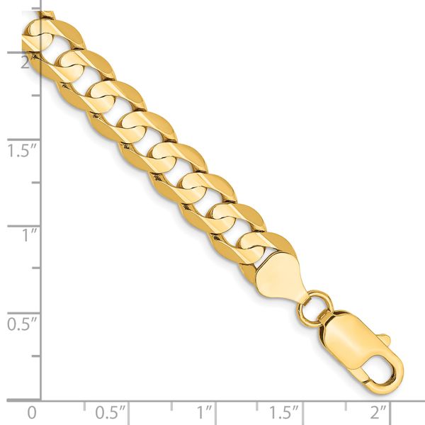 Leslie's 14k 7.5mm Open Concave Curb Chain - Image 2